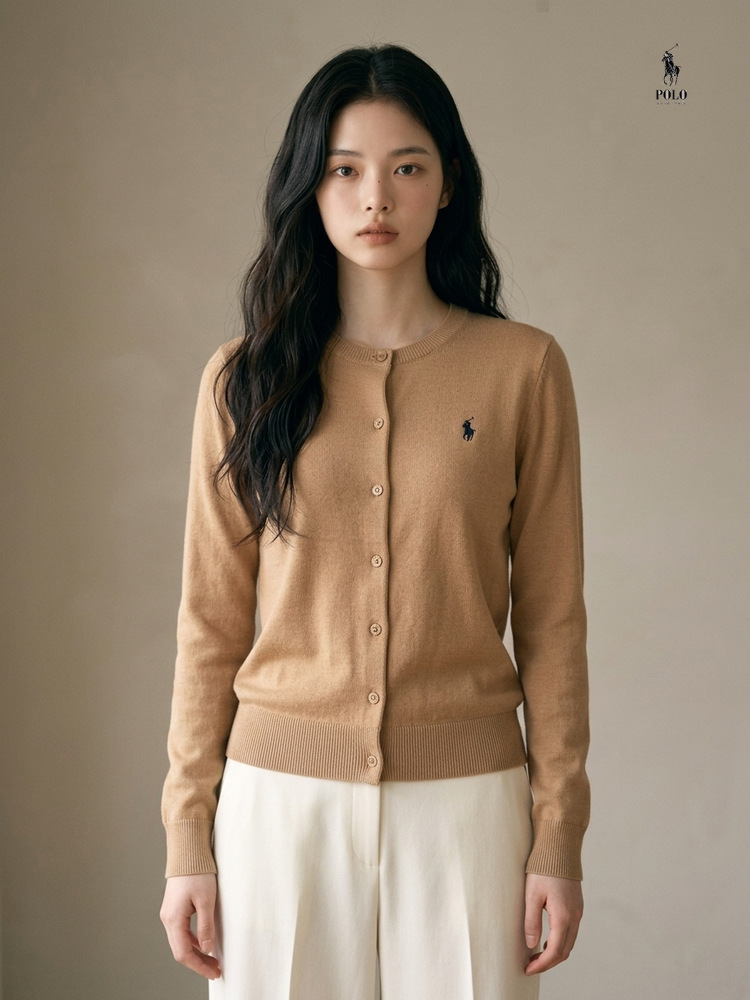 폴로 랄프로렌 코튼 크루넥 가디건