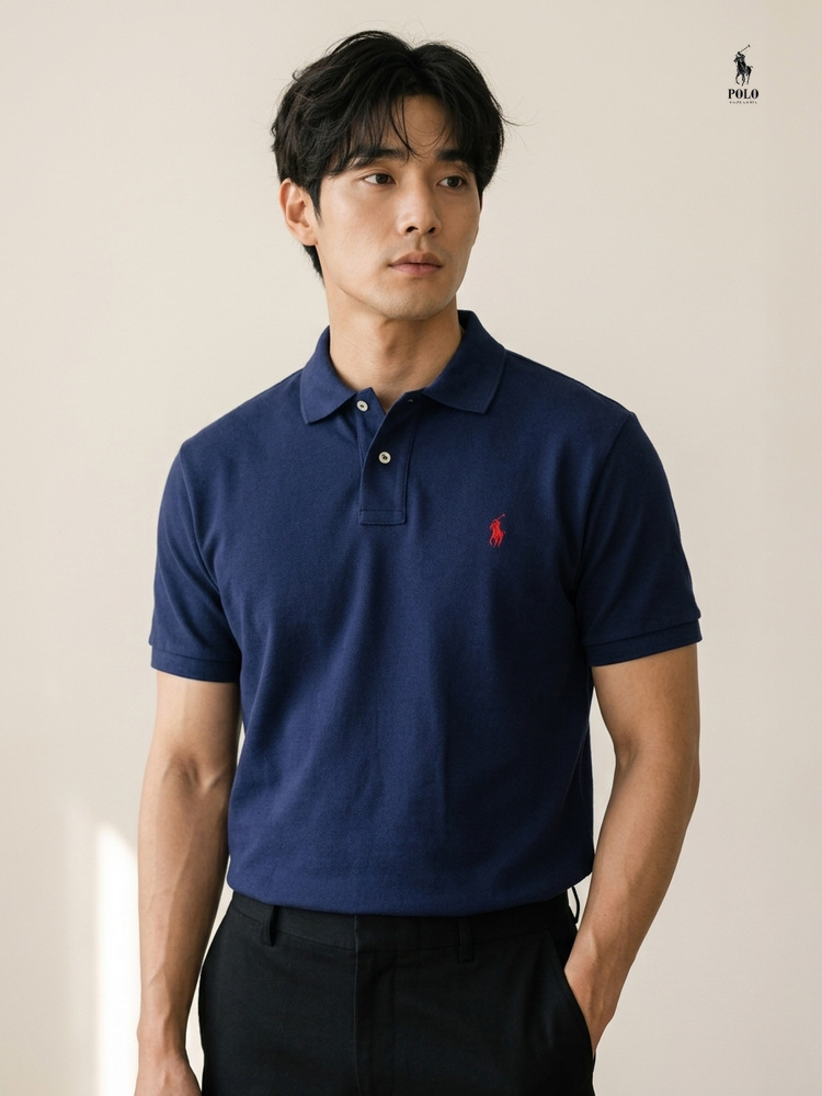 폴로 남녀공용 커스텀핏 PK 카라 티셔츠